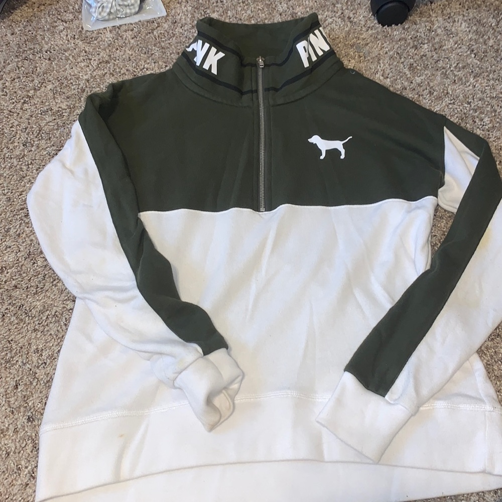 Pink half zip